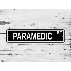 Paramedic Street Sign