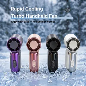 Portable Handheld Fan, Mini USB Rechargeable Fan with LEDDisplay, 3 Speed Personal Cooling Fan with Lanyard, SmallPocket Fan for Travel, Outdoor, Camping, Beach, SummerGift