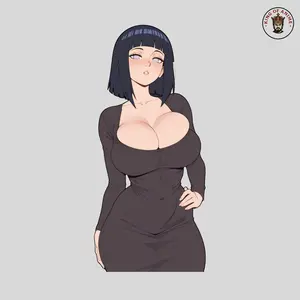 Hinata Waifu Sticker,  Beauty Hinata Waifu Soft Aesthetic Vinyl Decal for Laptop, Desk & Journals