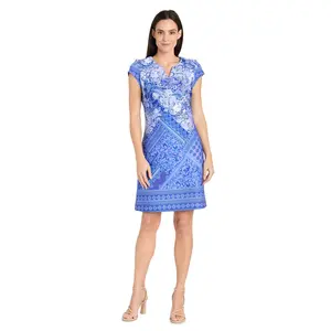 Intricate Pattern Stretch Mini Dress