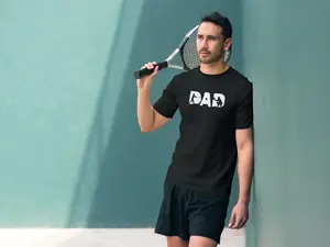 Minimalist Sports Graphic T-Shirt, Casual Wear, Unisex Tee, Gift for Athletes, Everyday Style, Summer Essential, Tennis/Padel Lover