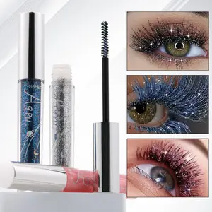 Shimmer Glossy Mascara, 5-Color Set, Waterproof & Smudgeproof, Volumizing & Lash Extension, Perfect for Music Festivals & Parties