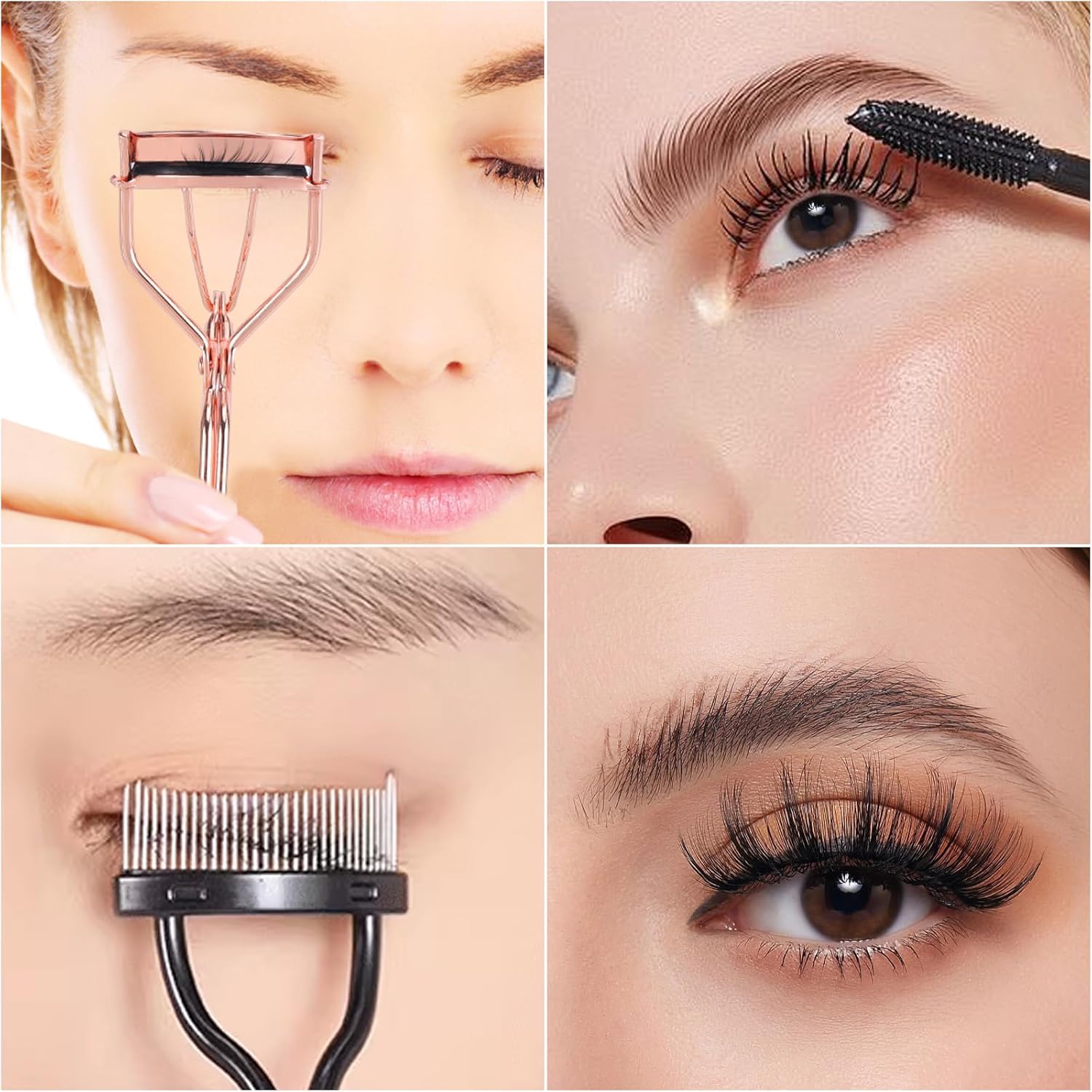 2 Pcs Eyelash Separator Tool Mascara Brushes Eyelash Comb Separator Definer Lash Comb for Combing, Separating Lashes