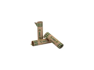 Coin-Tainer Preformed Tubular Coin Wrappers Dimes $5 1000 Wrappers/Box 20010