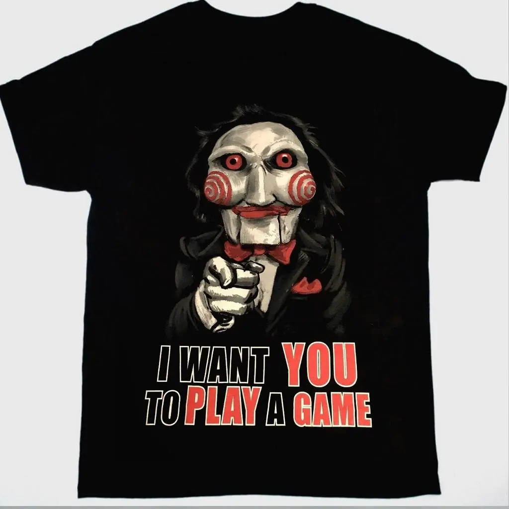 Jigsaw Horror Movie Vintage Graphic Shirt John Kramer Tee HY6153