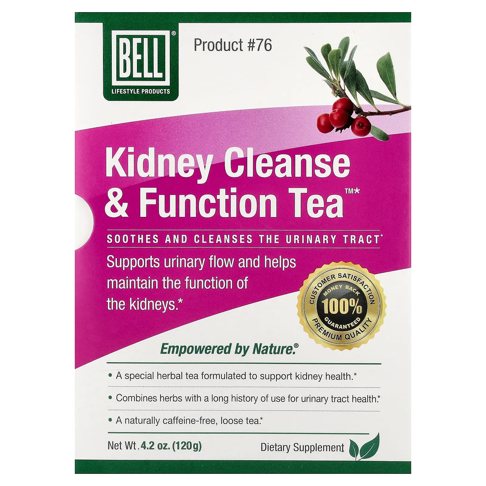 Bell Lifestyle Kidney Cleanse & Function Tea™, 4.2 oz (120 g)