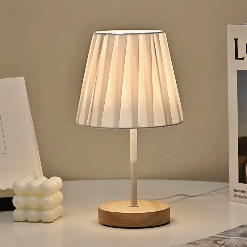 Modern USB Powered LED Desk Lamp, Decorative Fabric Night Light, Home Decoration Lamp, Decorative Atmosphere Lamp, Ambient Glow Light, Home Decor Lighting, Ideal Gift for Friends, Holidays, Christmas, Table Bedside Lamp, Nightstand Lamps