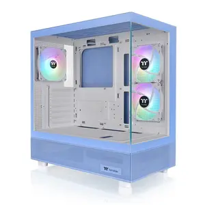 View 270 Plus TG ARGB Hydrangea Blue Mid Tower Chassis
