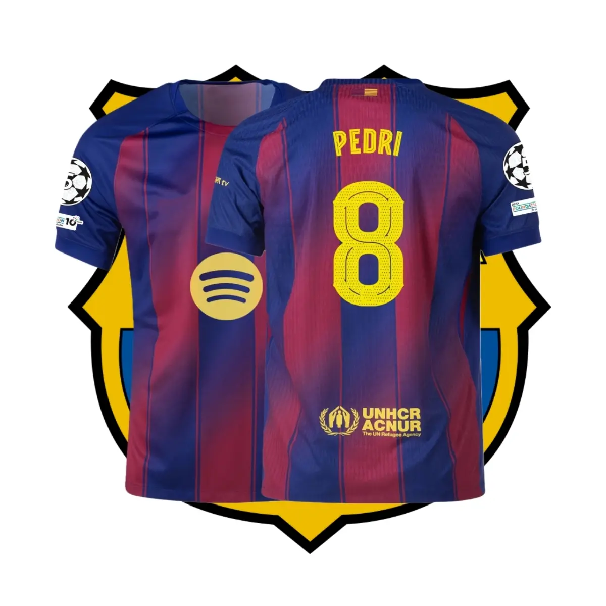2025-26 Home Kit Lamine Yamal #10 Fan Edition Adult Short-Sleeve