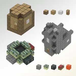 Building Blocks Toy, 1 Box DIY Street Scene Building Model, Construction Toys, Scene Street Scene Building Model, DIY Tabletop Decoration