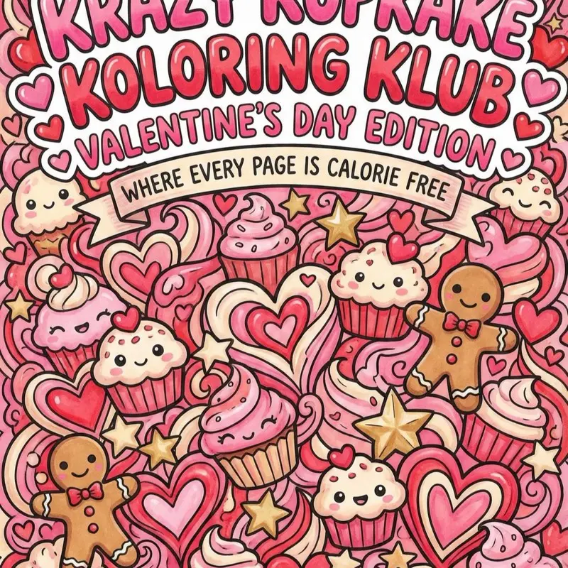 Krazy Kupkake Koloring Klub: Valentine's Edition