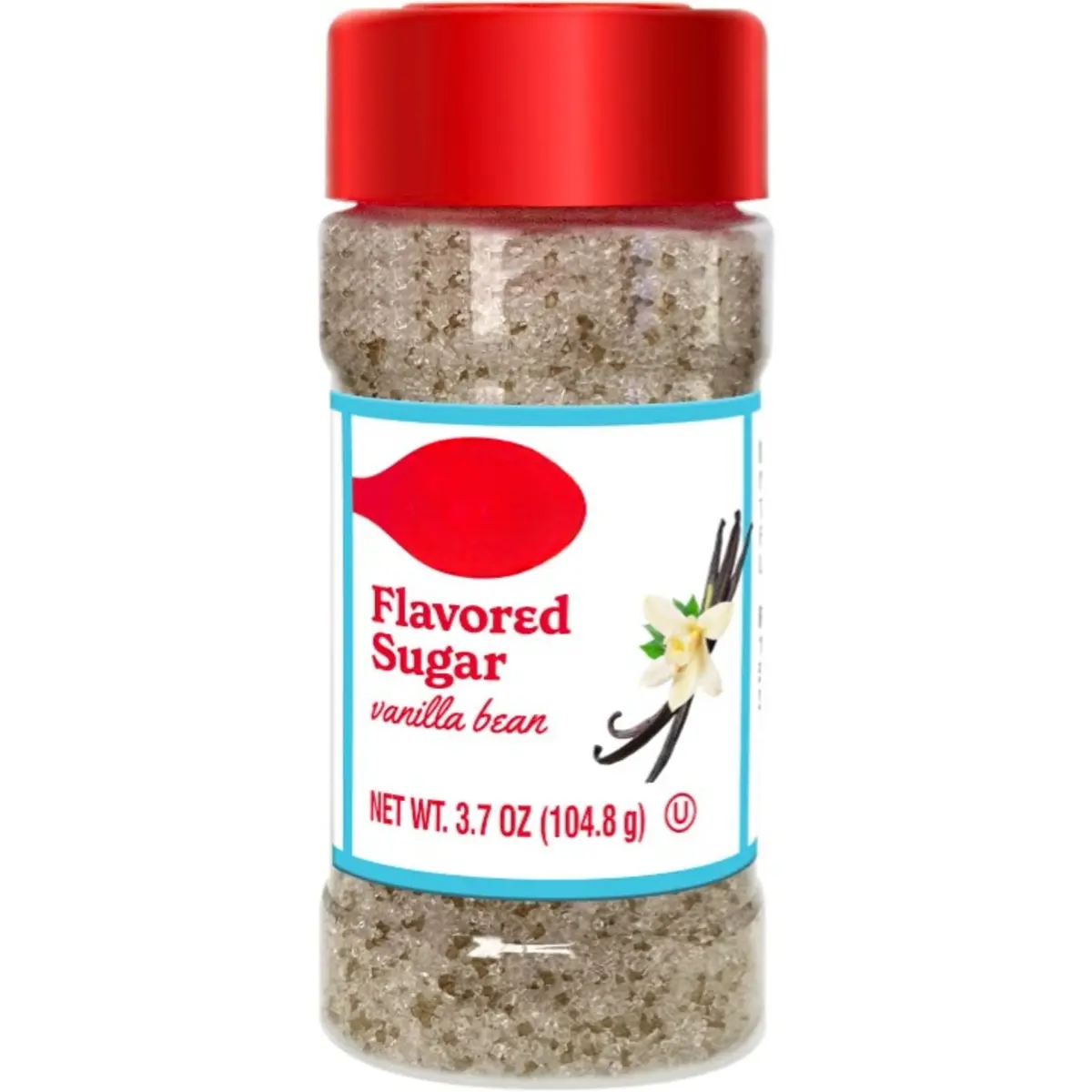 Vanilla Bean Flavored Granulated Sugar - 3.7 oz, Sweet, Contains Vanilla, Versatile and Convenient for Home Bakers, Classic Dessert Staple