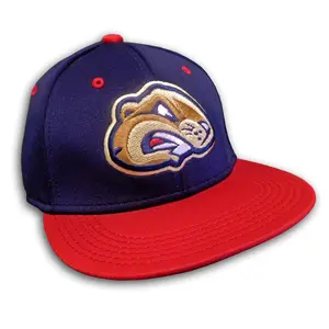 Birmingham Bloomfield Beavers Home Game Baseball Hat - Navy & Red, Stretch Fit from The Game