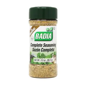 Badia Complete Seasoning 3.5 oz - All-Purpose Spice Blend of Garlic Onion Salt Pepper Herbs & Spices Savory Signature Blend for Meats Vegetables Soups