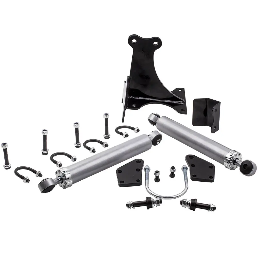 Dual Steering Stabilizer Shocks compatible for Ford F250 F350 compatible for Super Duty 2005-2017 4x4