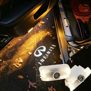 🔥2-Pack Infiniti Door Projector Lights ✅ Premium Glass Lens Door Welcome Lights, Car Interior Logo Lights, 90% Improved Durability, Equipped with Cree Chip, 3W 12V, ABS + Aluminum Alloy Material, Over 80,000 Hours Lifespan, Led Car Lights