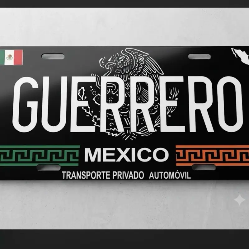 GUERRERO BLACK personalized plate