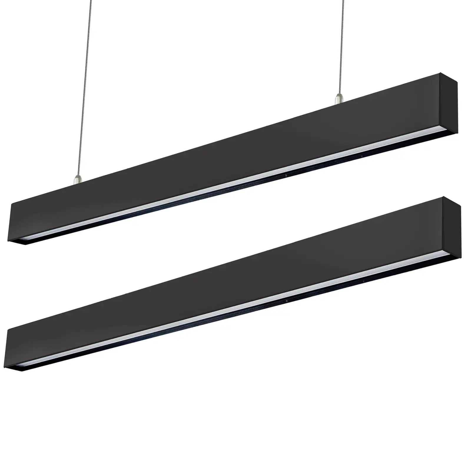 2 Pack LED Shop Lights for Workshop 50W Up and Down Lighting Linked 4FT 0-10V Dimmable LED Linear Light 6000 Lumens Ultra-Thin Recessed Light Bar for Kitchens and Offices US Type TikTokShopBlackFriday Triple Led Lamps