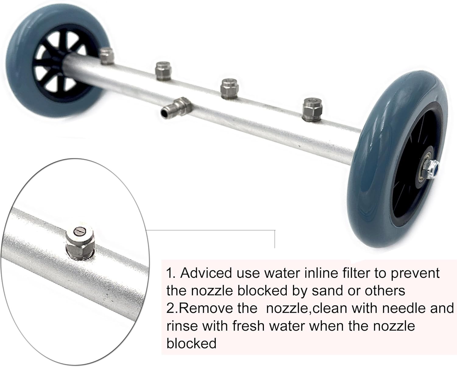 2026 Pressure Washer Undercarriage Cleaner, 16 Inch Power Washer Surface Cleaner, Undercarriage Water Car Broom Attachment with Extension Wand, 4000 PSI