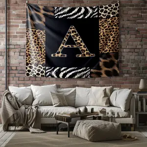 Boho Animal Print Letter Decorative Tapestry, Photo & Party Backdrop, Large Room Divider, Covers Clutter & Switch, Ideal Housewarming Christmas Birthday Gifts