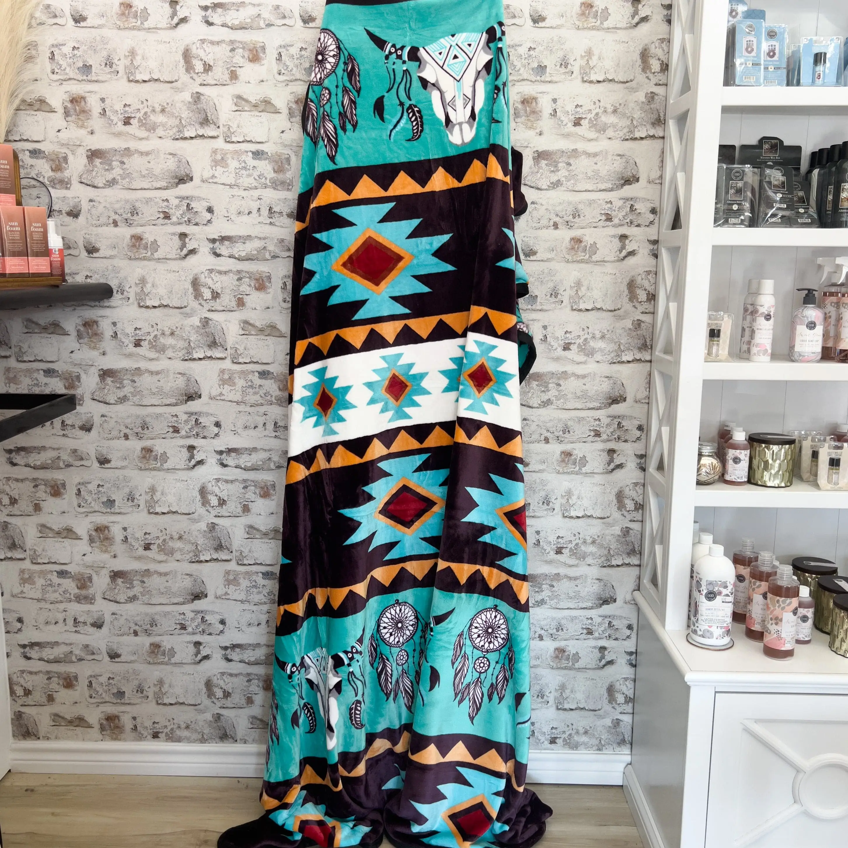 Z Dream Catcher Skull Oversized Blanket 82"x90"