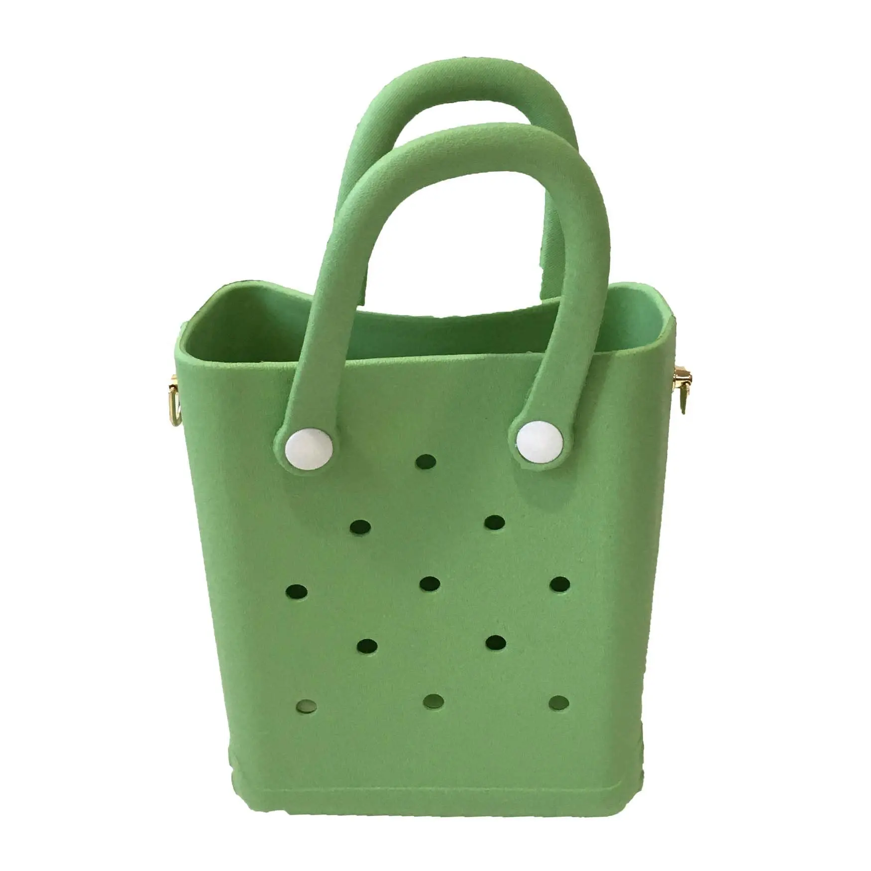 Fashion Culture Women's Reva Silicone Mini Bucket Tote Crossbody Bag (Lime Green), FCCB012