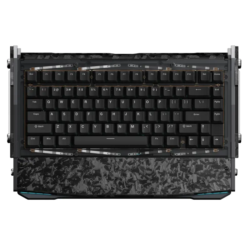 Black Diamond 75 V2 Mechanical Gaming Keyboard, 2.4G Wireless Low Latency, Leaf Spring Mount, Superb Typing Flex & Comfort, Custom RGB