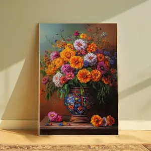 Mexican Wall Art – Vibrant Mexican Poster, Traditional Folk Art Print, Room Decor, Unframed, 5 Sizes (8x12 to 27x40 inch)