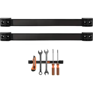 Vanitek 12-Inch  Metal Tool Holder Organizer Racks, Heavy-Duty Bar for Garage/Workshop (2 Pieces)