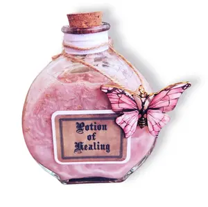 Glass Potion of Healing decor bottle