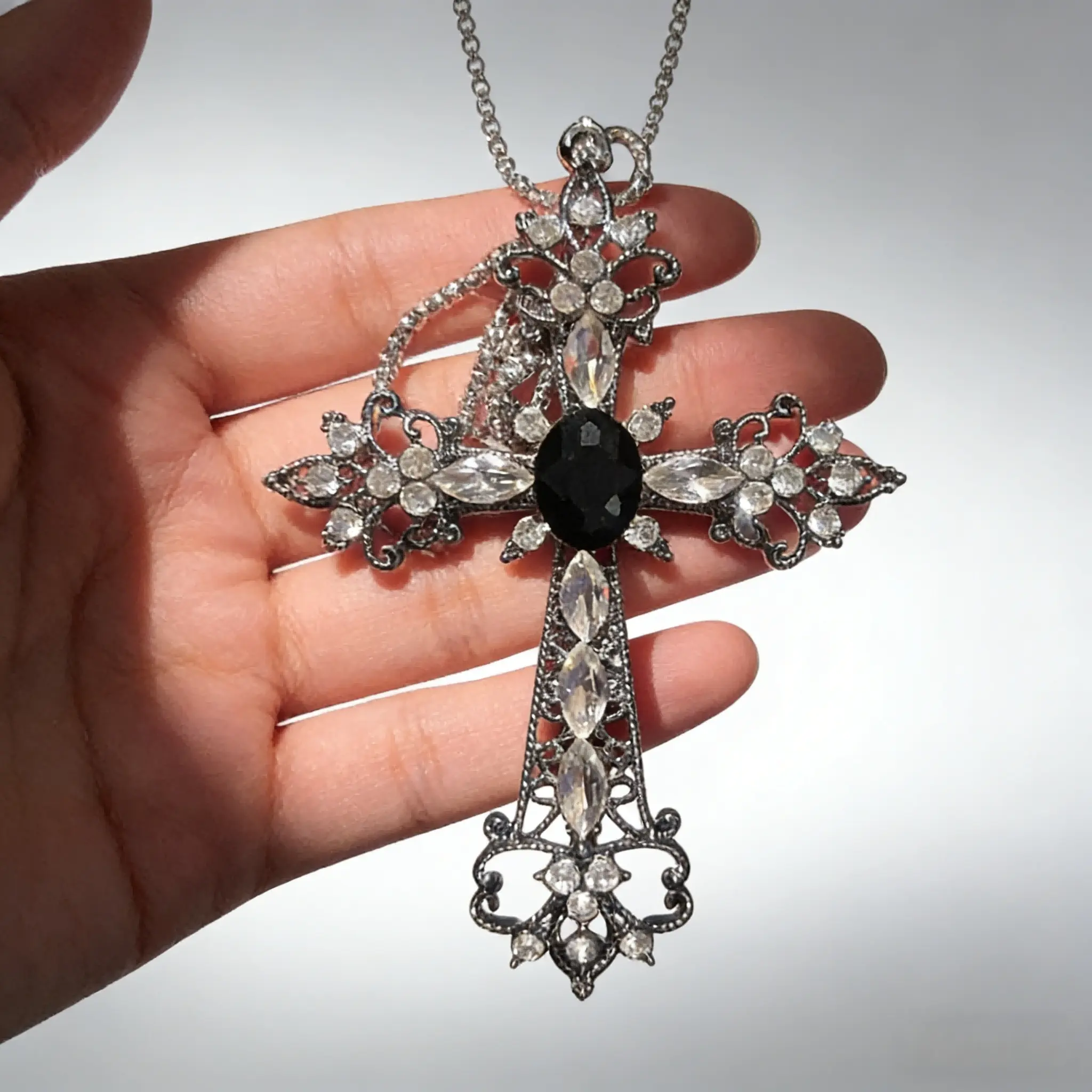 Gothic Cross Hanging Pendant