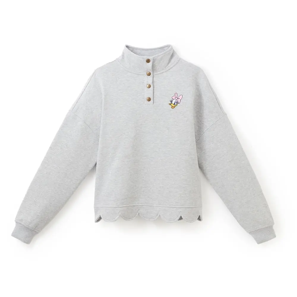 Disney Store Daisy Duck 1/4 Snap Pullover for Women