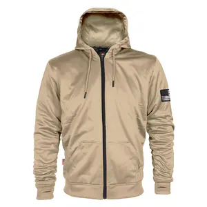 SALE Khaki Solid Ultra Protective Hoodie with Pads