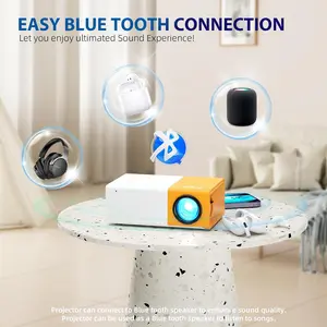 PVO VF300 Mini Projector 1080P Supported Portable Projector with 5000 Lumen Brightness for Home Theater Outdoor Movie