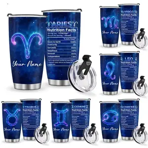 12 Zodiac Custom 20oz Tumbler | Personalized Star Sign Gift