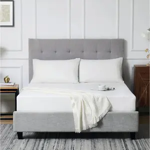 100% Sheet Queen Size Fitted Sheet 100% French Flax with Stone Washed, 16 Inch Deep Fully-Elasticized Breathable for Hot Sleepers (Off-White, Queen)