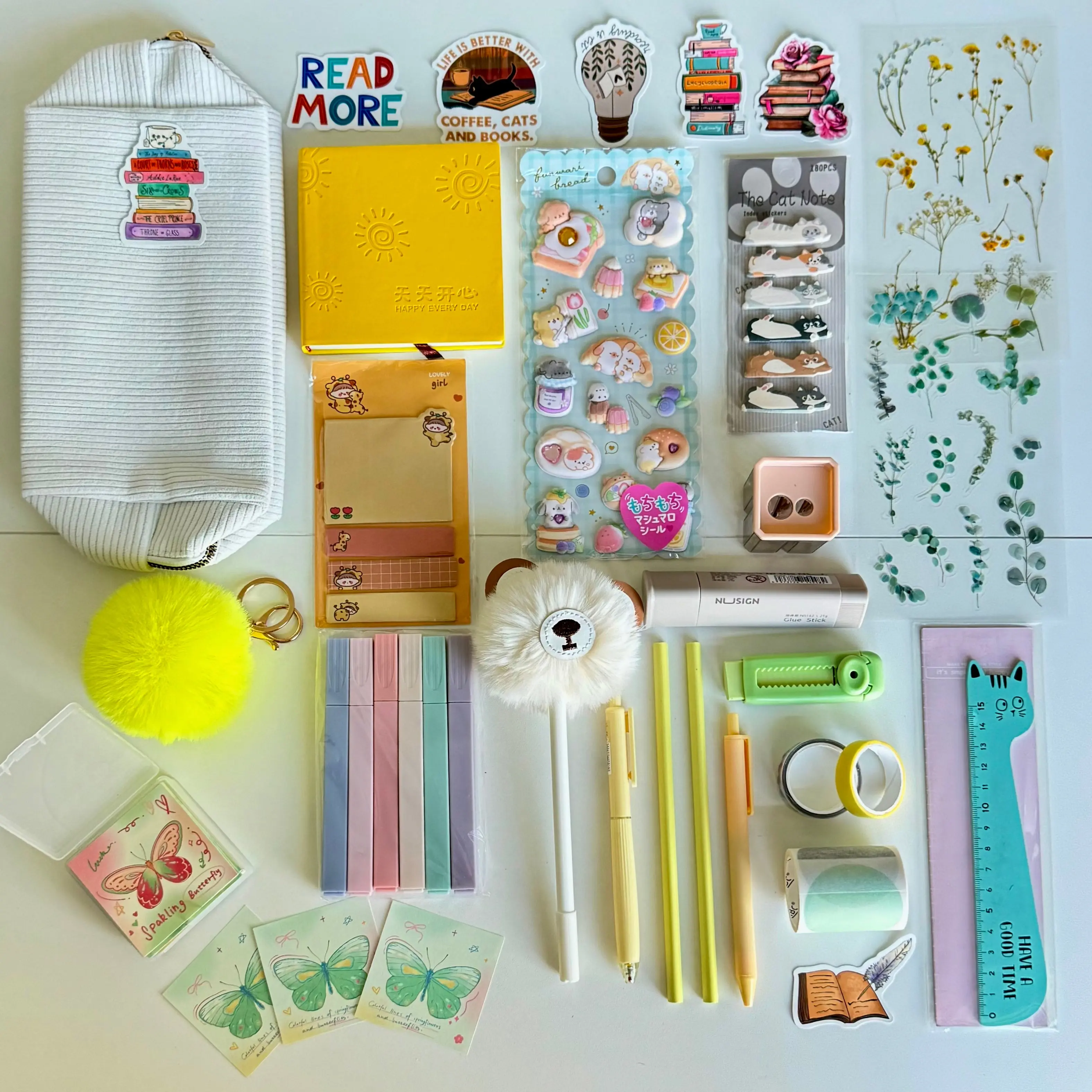 Yellow pastel stationery set – the perfect gift