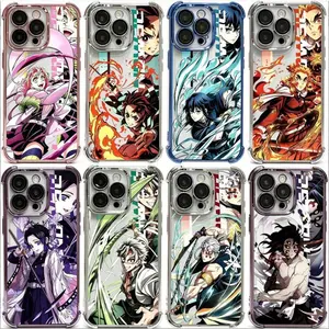 Demon Slayer Anime Phone Case For iPhone 17 Promax 16 15 14 13 12 11 Plus Pro Max 17Air and Samsung S26 S25 S24 S23 S22 S21 FE Plus Ultra - Anti Drop Full Perfect Aesthetic Printed Soft TPU Case top fan