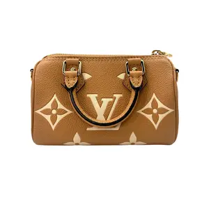 Pre-owned Louis Vuitton Empreinte Crossbody Bags Nano Speedy Beige/White Bicolor Monogram Handle Bag LV2064