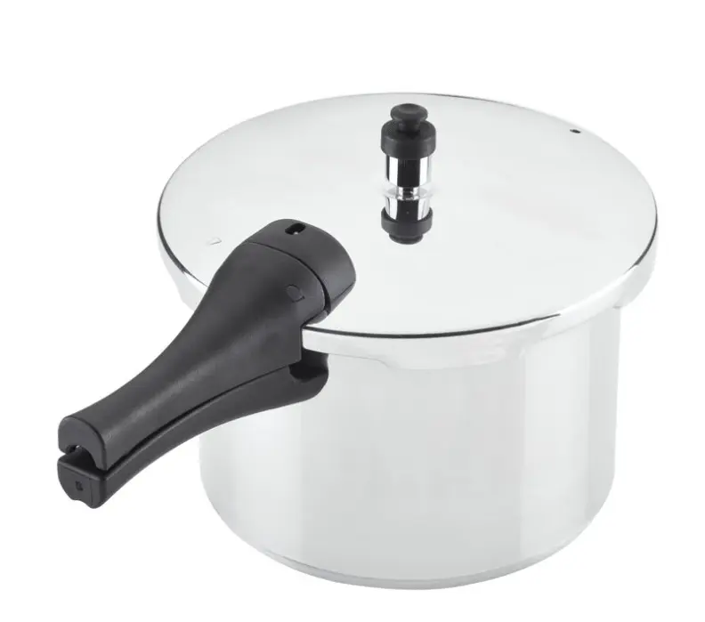 6-Qt Aluminum Stovetop Pressure Cooker, Induction Compatible, Metal Utensil Safe, Silver Cookware