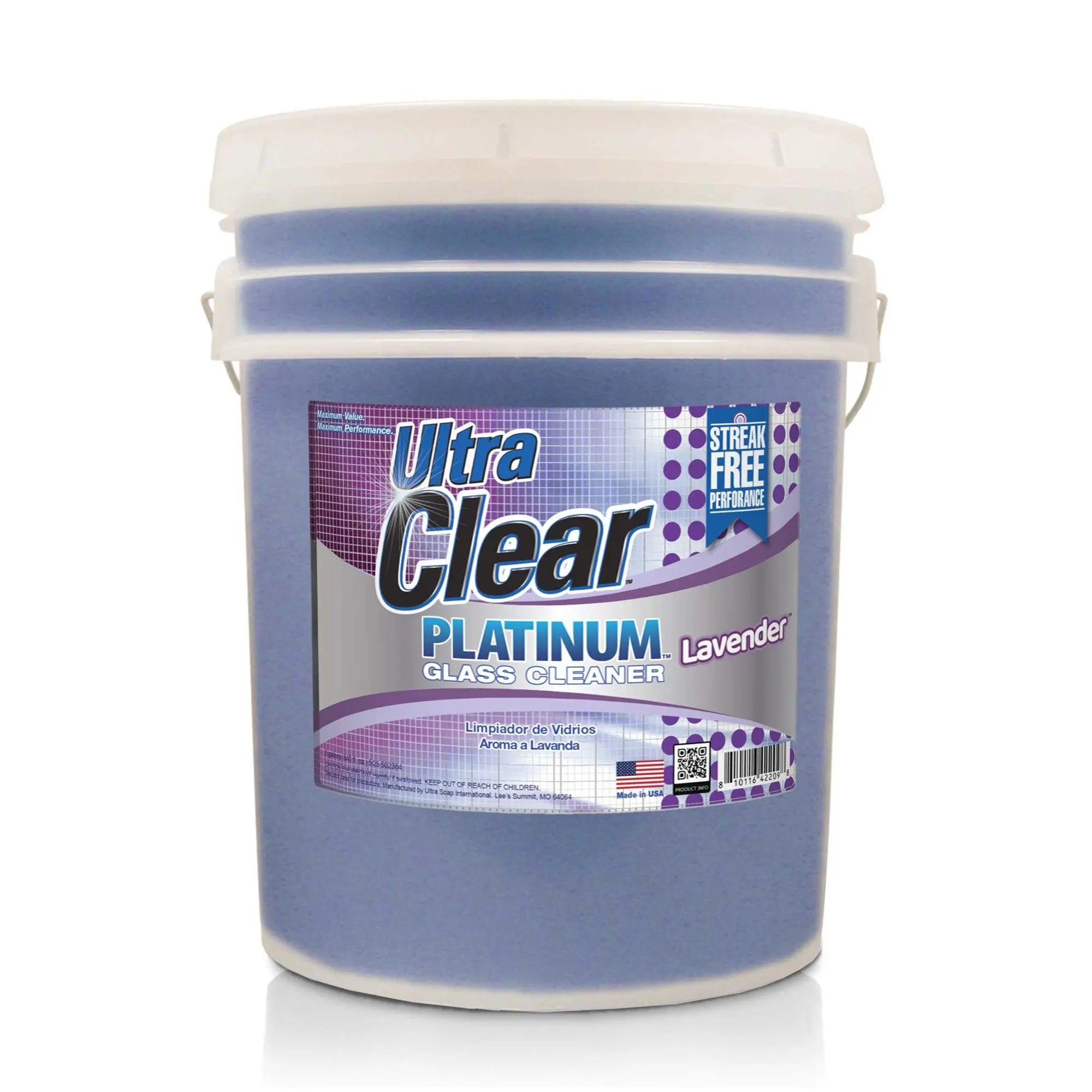 Ultra Clear Platinum Glass Cleaner, Streak-Free Shine, Lavender Fresh, 5 Gallons Ultra Clear Platinum Glass Cleaner, Streak-Free Shine, Lavender Fresh, 5 Gallons