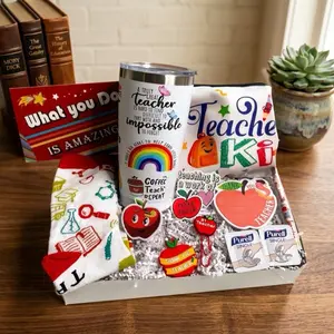 Teacher Appreciation Week Gift Set - Perfect for Any Occasion with Thoughtful Items to Show Love and Gratitude - Includes Tumbler, Tote Bag, and More