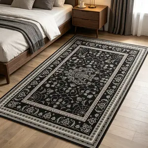 Retro Spider Web Pattern Rug, Large Area Living Room Bedroom Carpet, Foldable, Non-Slip, Luxury Home Decor