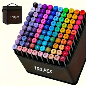 Foldable travel storage suitable for markers, pencils, stationery, compact design in black, durable construction, reinforced stitches, office staff, professional art use