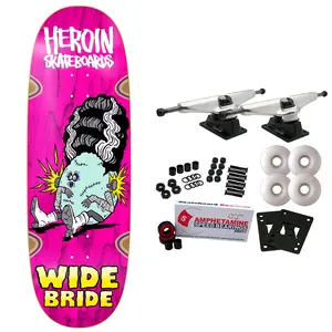 Heroin Skateboard Complete Wide Bride (Assorted) 10.4" x 32.4"
