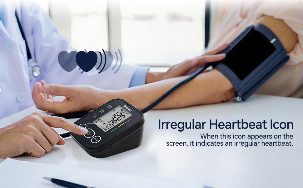 【Father'sDayGift】Sinocare 30E Blood Pressure Monitor,Adjustable Cuff 8.6"-16.5",  Monitoring Accuracy, One-Button Operation, Dual User Mode, Posture Detection & Irregular Heartbeat Alert,Blood Pressure Monitor Measurement, Ease Of Use