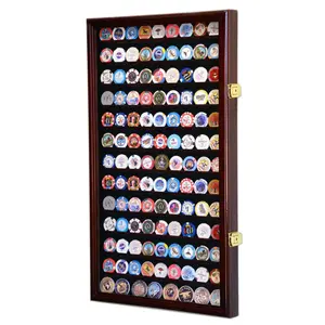 117 Casino Chip / Coin Display Case Cabinet