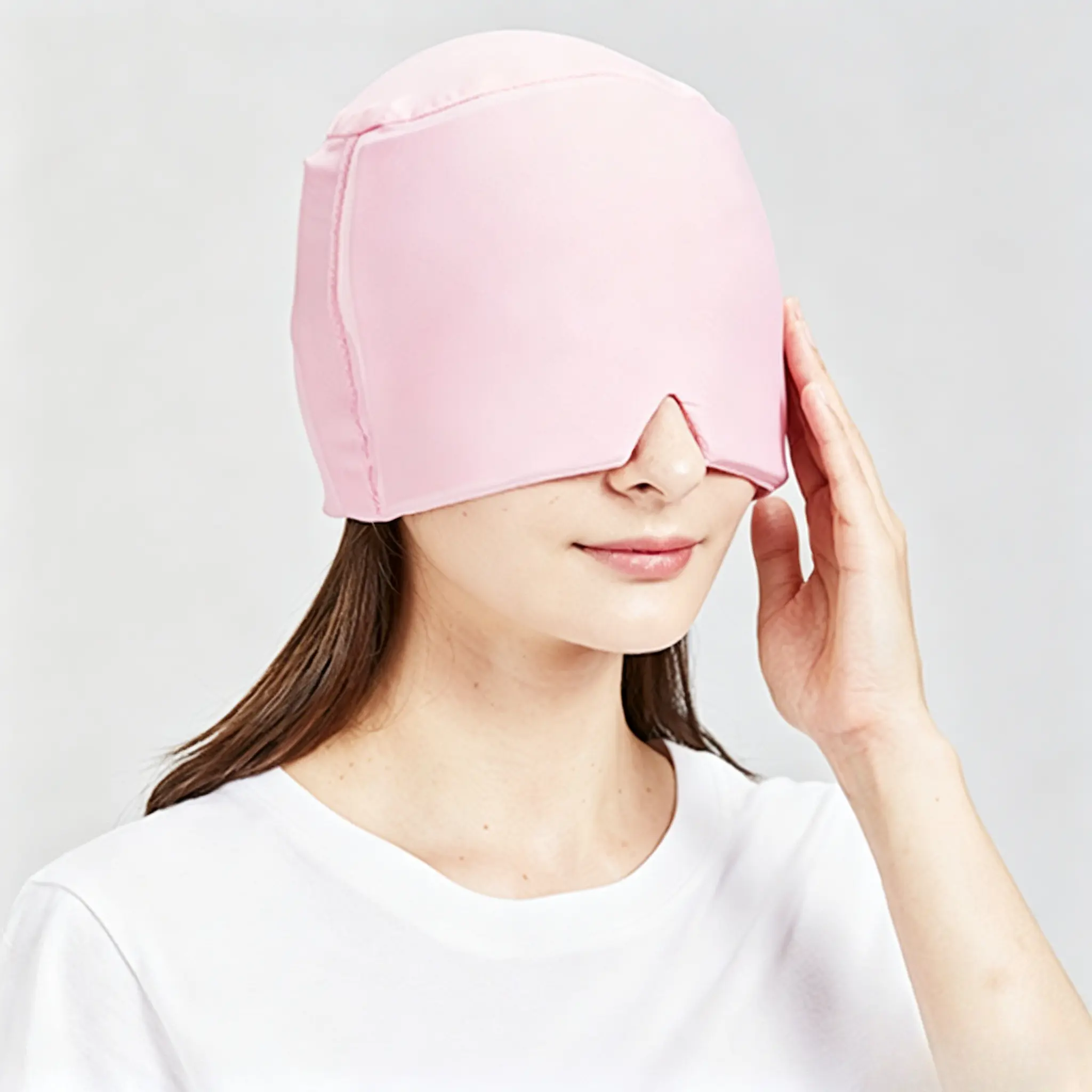 Gel Ice Head Wrap Cap, Household Personal Head Relief Care Accessory, Reusable Flexible PVC Hot And Cold Compress Hat For Migraine Stress Relief And Eye Light Blocking Rest