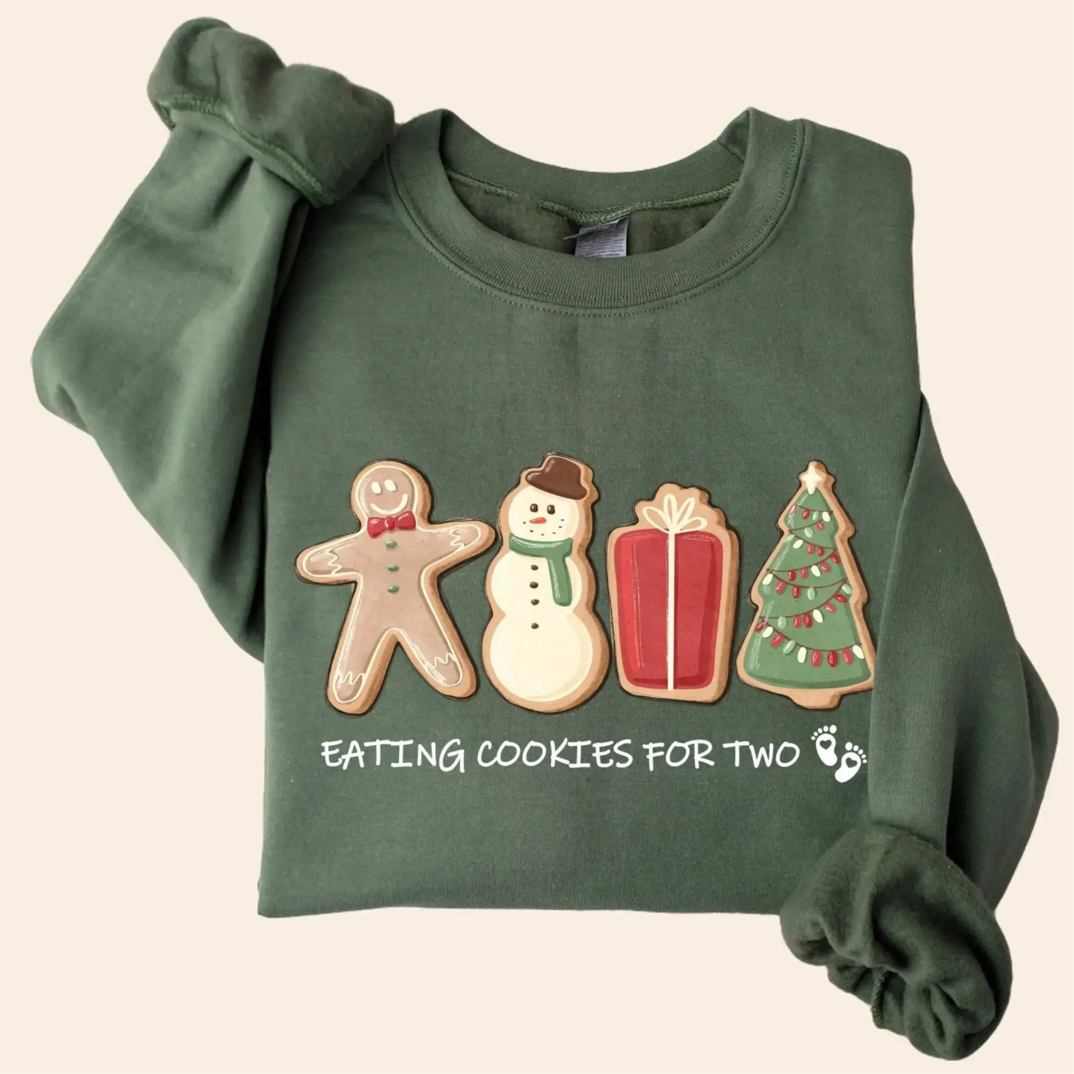 Pregnancy Christmas Shirt, Funny Maternity Xmas Sweatshirt, Pregnant Holiday Shirt, Gingerbread Cookie Reveal Tee, Xmas Gifts For Mom To Be