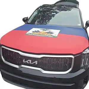 Haitian Hooded Flag Cape, Home & Festive Party Backdrop Banner for Spirit & Proud Displays